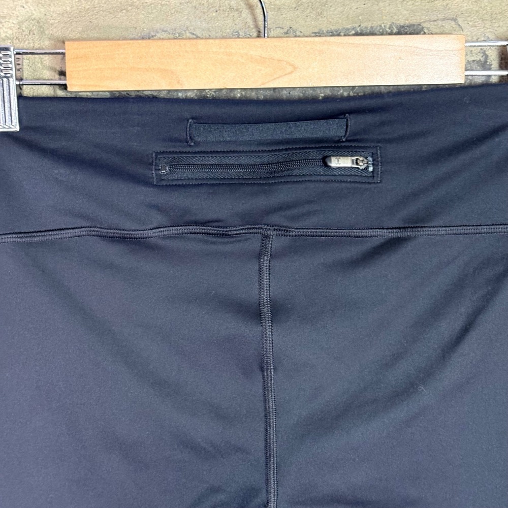 Under Armour Womens Black HeatGear Cropped Leggings Capri Zipper Pocket Small - Picture 3 of 8